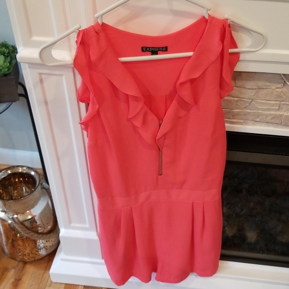 Express Other - Express coral Romper